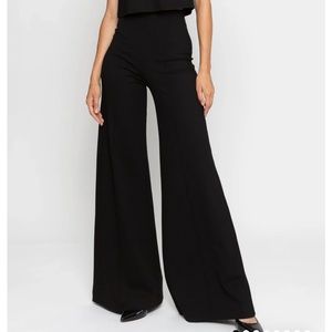 Ripley Rader black pointe knit wide leg pant - 3/M